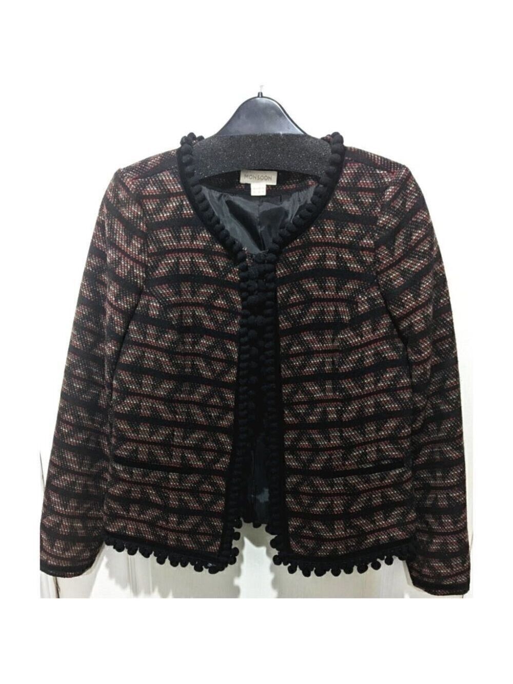 Monsoon | Pom pom trim jacket